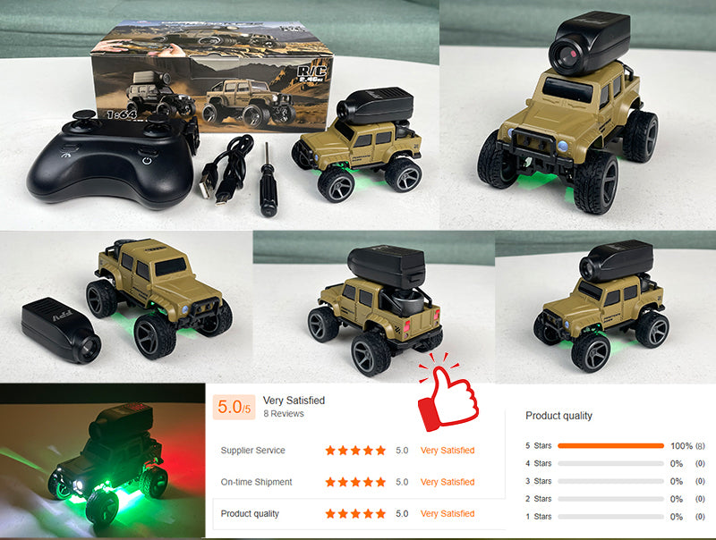 Real photos of the MiniRC FPV camera car