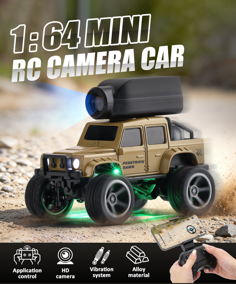 MiniRC FPV camera car 1:64 in action