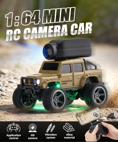 MiniRC FPV camera car 1:64 in action