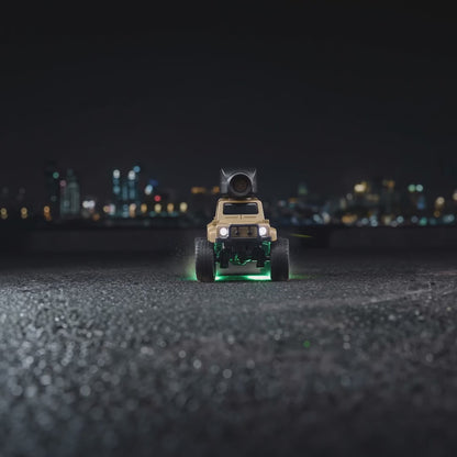 MiniRC FPV camera car driving at night